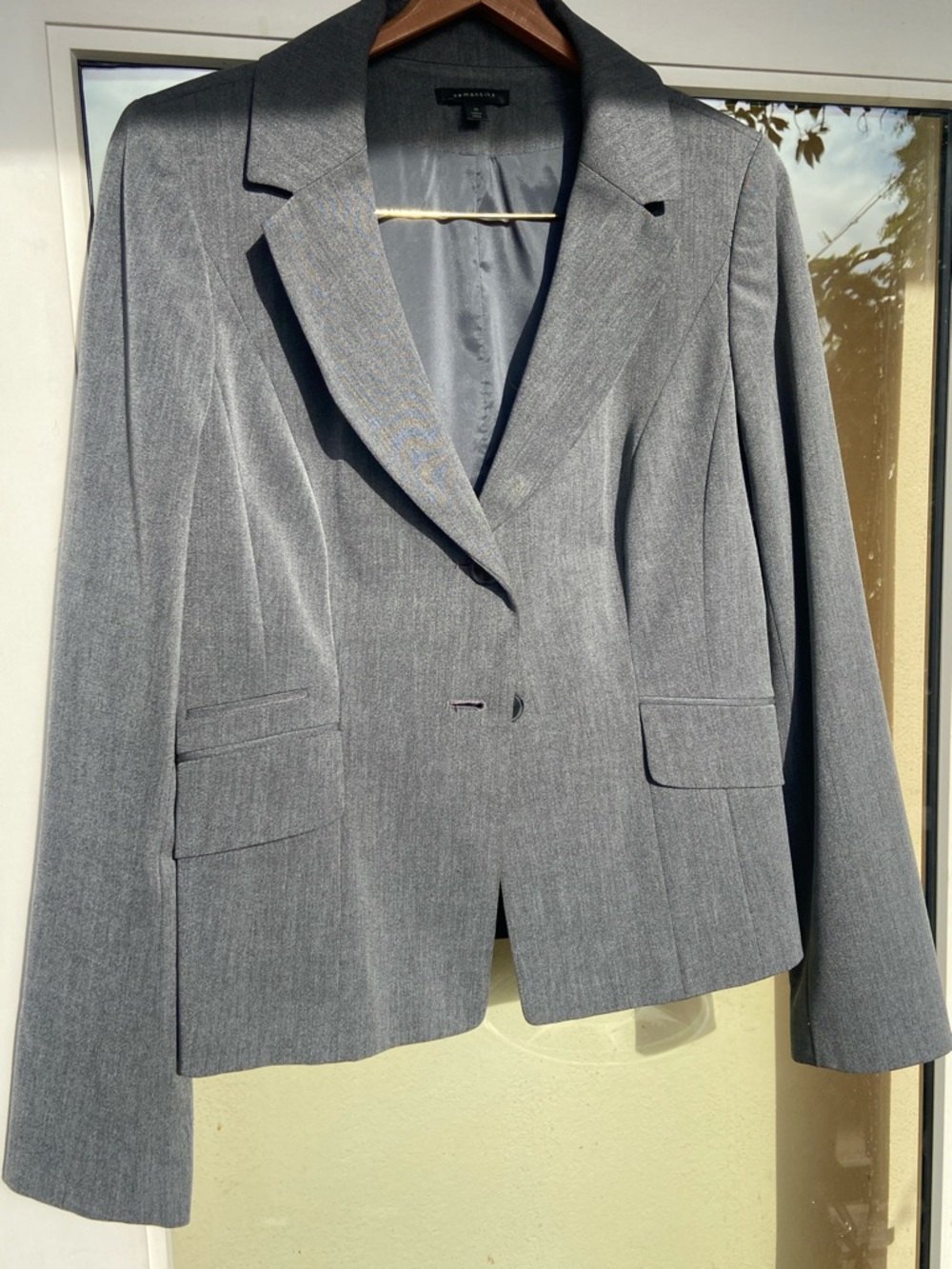 Semantiks Charcoal Gray Women's Blazer